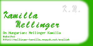kamilla mellinger business card
